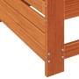 Sofá jardín con reposabrazos y cojín madera pino marrón cera de , Sofás de exterior - Ref: Foro24-844916, Precio: 100,20 €, D...