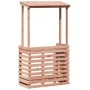 Mesa de bar de jardín con techo madera maciza 112,5x57x195,5 cm de , Mesas de jardín - Ref: Foro24-832537, Precio: 204,50 €, ...