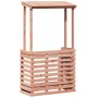 Mesa de bar de jardín con techo madera maciza 112,5x57x195,5 cm de , Mesas de jardín - Ref: Foro24-832537, Precio: 217,10 €, ...