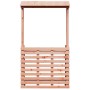 Mesa de bar de jardín con techo madera maciza 112,5x57x195,5 cm de , Mesas de jardín - Ref: Foro24-832537, Precio: 217,10 €, ...