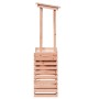 Mesa de bar de jardín con techo madera maciza 112,5x57x195,5 cm de , Mesas de jardín - Ref: Foro24-832537, Precio: 217,10 €, ...