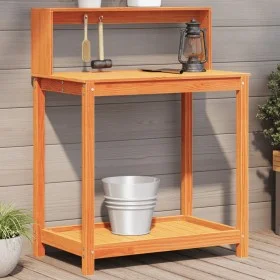 Mesa plantación con estantes madera pino marrón 82,5x50x109,5cm de , Soportes para macetas - Ref: Foro24-844633, Precio: 74,6...