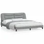 Estructura de cama con luces LED tela gris claro 180x200 cm de , Camas y somieres - Ref: Foro24-3213718, Precio: 245,48 €, De...