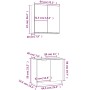 Juego de muebles de baño 2 piezas madera contrachapada blanco de , Muebles de baño - Ref: Foro24-3115860, Precio: 117,31 €, D...