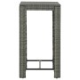 Mesa alta para jardín ratán sintético gris 60,5x60,5x110,5 cm de vidaXL, Mesas de jardín - Ref: Foro24-45872, Precio: 110,69 ...