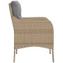Sillones jardín con cojines 2 uds ratán sintético beige mezcla de , Sillas de jardín - Ref: Foro24-365149, Precio: 231,63 €, ...