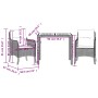 Set comedor de jardín 3 piezas con cojines ratán sintético gris de , Conjuntos de jardín - Ref: Foro24-3211872, Precio: 345,4...
