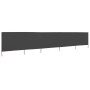 Paravientos de 5 paneles tela gris antracita 600x120 cm de vidaXL, Sombrillas - Ref: Foro24-47162, Precio: 71,08 €, Descuento: %