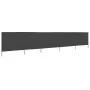 Paravientos de 5 paneles tela gris antracita 600x120 cm de vidaXL, Sombrillas - Ref: Foro24-47162, Precio: 70,58 €, Descuento: %