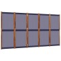 Biombo divisor de 5 paneles azul oscuro 350x180 cm de , Divisores de ambientes - Ref: Foro24-4003361, Precio: 151,53 €, Descu...