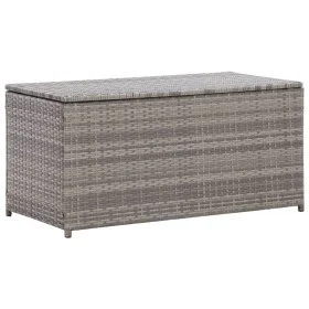 Gray synthetic rattan garden storage box 100x50x50 cm by vidaXL, Outdoor storage boxes - Ref: Foro24-46473, Price: 124,10 €, ...