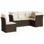 Set comedor de jardín 5 piezas y cojines ratán sintético marrón de , Conjuntos de jardín - Ref: Foro24-3249482, Precio: 362,4...