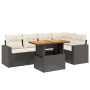 Set de sofás de jardín 6 piezas y cojines ratán sintético negro de , Conjuntos de jardín - Ref: Foro24-3271301, Precio: 397,6...