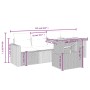 Set de muebles de jardín 5 pzas y cojines ratán sintético negro de , Conjuntos de jardín - Ref: Foro24-3271189, Precio: 327,3...