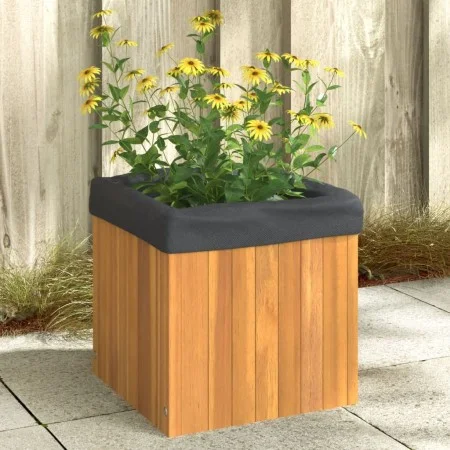Jardinera de madera maciza de acacia 35x35x35 cm de , Maceteros y jardineras - Ref: Foro24-366501, Precio: 48,42 €, Descuento: %