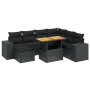 Set de sofás de jardín 8 piezas y cojines ratán sintético negro de , Conjuntos de jardín - Ref: Foro24-3275939, Precio: 575,4...