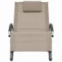 Liege mit taupefarbenem Textilene-Kissen von vidaXL, Liegen - Ref: Foro24-47790, Preis: 114,62 €, Rabatt: %