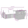Set de muebles de jardín 5 pzas y cojines ratán sintético negro de , Conjuntos de jardín - Ref: Foro24-3272071, Precio: 342,9...