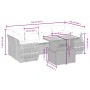 Set de comedor de jardín 7 pzas y cojines ratán sintético negro de , Conjuntos de jardín - Ref: Foro24-3272092, Precio: 475,9...