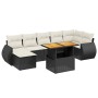 Set de sofás de jardín 8 piezas y cojines ratán sintético negro de , Conjuntos de jardín - Ref: Foro24-3272302, Precio: 482,2...