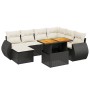 Set de sofás de jardín 8 piezas y cojines ratán sintético negro de , Conjuntos de jardín - Ref: Foro24-3272309, Precio: 482,2...