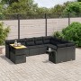 Set de sofás de jardín 10 pzas cojines ratán sintético negro de , Conjuntos de jardín - Ref: Foro24-3271916, Precio: 662,86 €...