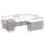 Set de sofás de jardín 10 pzas cojines ratán sintético negro de , Conjuntos de jardín - Ref: Foro24-3271916, Precio: 662,86 €...