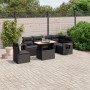 Set de comedor de jardín 7 pzas y cojines ratán sintético negro de , Conjuntos de jardín - Ref: Foro24-3271776, Precio: 491,9...