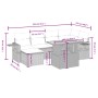 Set de comedor de jardín 7 pzas y cojines ratán sintético negro de , Conjuntos de jardín - Ref: Foro24-3271853, Precio: 473,5...