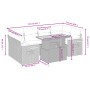 Set de comedor de jardín 7 pzas y cojines ratán sintético negro de , Conjuntos de jardín - Ref: Foro24-3273414, Precio: 500,4...