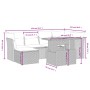 Set de comedor de jardín 7 pzas y cojines ratán sintético negro de , Conjuntos de jardín - Ref: Foro24-3275477, Precio: 472,9...
