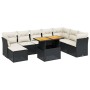 Set de sofás de jardín 8 piezas y cojines ratán sintético negro de , Conjuntos de jardín - Ref: Foro24-3275513, Precio: 526,7...