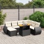 Set de sofás de jardín 8 piezas y cojines ratán sintético negro de , Conjuntos de jardín - Ref: Foro24-3275828, Precio: 494,2...