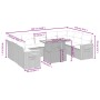 Set de sofás de jardín 10 pzas cojines ratán sintético negro de , Conjuntos de jardín - Ref: Foro24-3273660, Precio: 612,09 €...