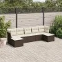 7-piece garden sofa set with brown PE rattan cushions by , Garden sets - Ref: Foro24-3218033, Price: 429,59 €, Discount: %