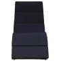 Sun lounger with black synthetic rattan cushion by vidaXL, Loungers - Ref: Foro24-46539, Price: 149,85 €, Discount: %