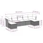 7-piece garden sofa set with brown PE rattan cushions by , Garden sets - Ref: Foro24-3218033, Price: 429,59 €, Discount: %