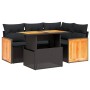 Set de muebles de jardín 5 pzas y cojines ratán sintético negro de , Conjuntos de jardín - Ref: Foro24-3273939, Precio: 369,6...