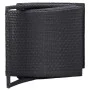 Tumbona con cojín de ratán sintético negro de vidaXL, Tumbonas - Ref: Foro24-46539, Precio: 149,85 €, Descuento: %