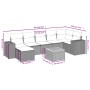 Set de sofás de jardín 8 pzas y cojines ratán sintético gris de , Conjuntos de jardín - Ref: Foro24-3257887, Precio: 503,55 €...