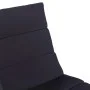 Tumbona con cojín de ratán sintético negro de vidaXL, Tumbonas - Ref: Foro24-46539, Precio: 149,85 €, Descuento: %