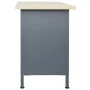 Black steel workbench 120x60x85 cm by vidaXL, Work tables - Ref: Foro24-145346, Price: 341,15 €, Discount: %