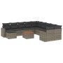 Set de sofás de jardín y cojines 12 pzas ratán sintético gris de , Conjuntos de jardín - Ref: Foro24-3256753, Precio: 732,68 ...