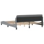 Estructura de cama con cabecero gris claro tela 180x200 cm de , Camas y somieres - Ref: Foro24-373225, Precio: 167,95 €, Desc...