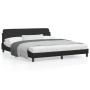 Estructura de cama con cabecero cuero sintético negro 180x200cm de , Camas y somieres - Ref: Foro24-373238, Precio: 193,27 €,...