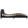 Bed frame with headboard black synthetic leather 180x200cm by , Beds and slatted bases - Ref: Foro24-373238, Price: 192,14 €,...