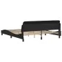 Bed frame with headboard black synthetic leather 180x200cm by , Beds and slatted bases - Ref: Foro24-373238, Price: 192,14 €,...