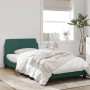 Estructura cama con cabecero terciopelo verde oscuro 100x200 cm de , Camas y somieres - Ref: Foro24-373135, Precio: 97,90 €, ...