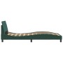Estructura cama con cabecero terciopelo verde oscuro 100x200 cm de , Camas y somieres - Ref: Foro24-373135, Precio: 97,90 €, ...