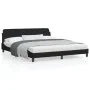 Bed frame with black fabric headboard 180x200 cm by , Beds and slatted bases - Ref: Foro24-373227, Price: 194,04 €, Discount: %